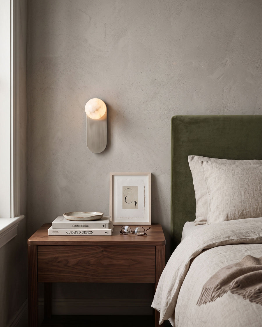 Bria Alabaster Wall Sconce – detail 6