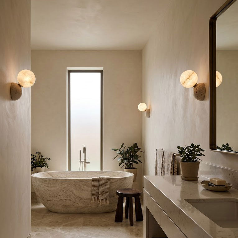Brias Alabaster Wall Sconce