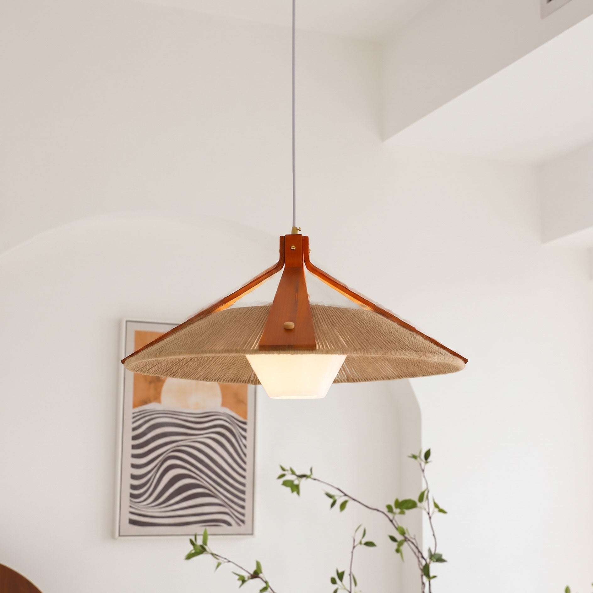 Bria Hemp Rope Pendant Light