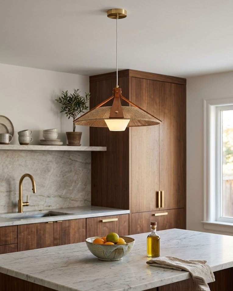 Bria Hemp Rope Pendant Light