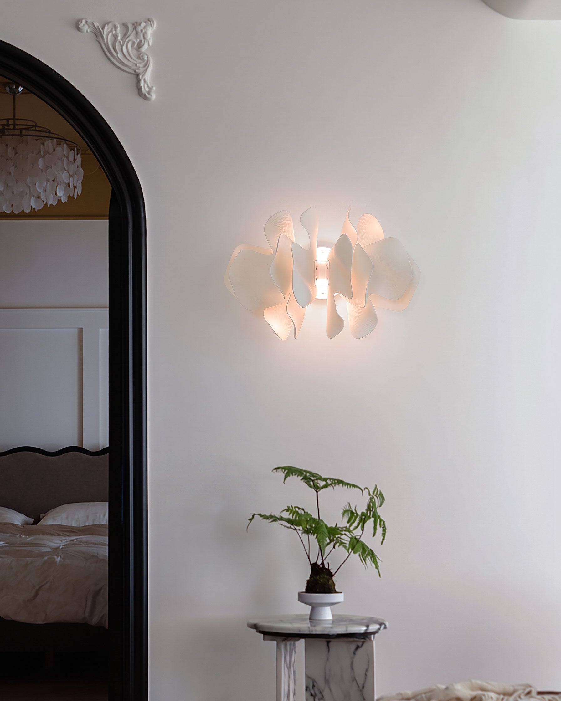 Bria Sculpted Blossom Wall Sconce