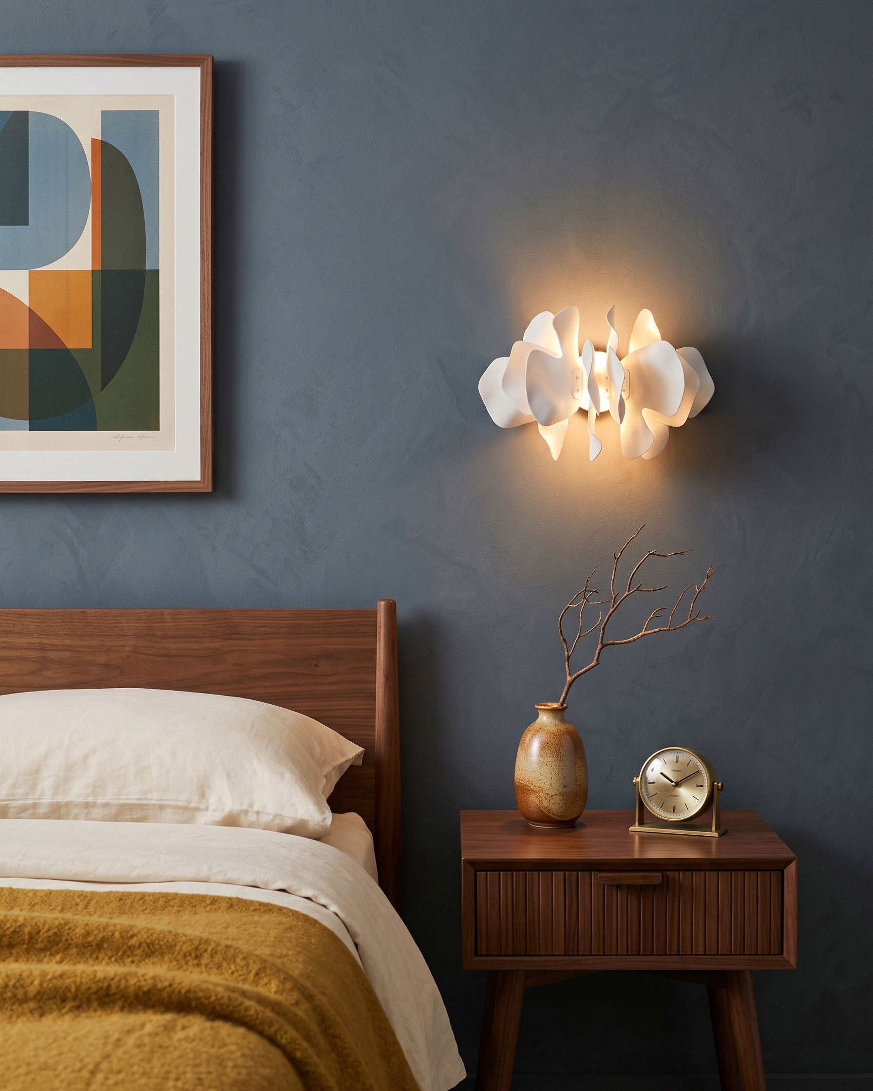 Bria Sculpted Blossom Wall Sconce