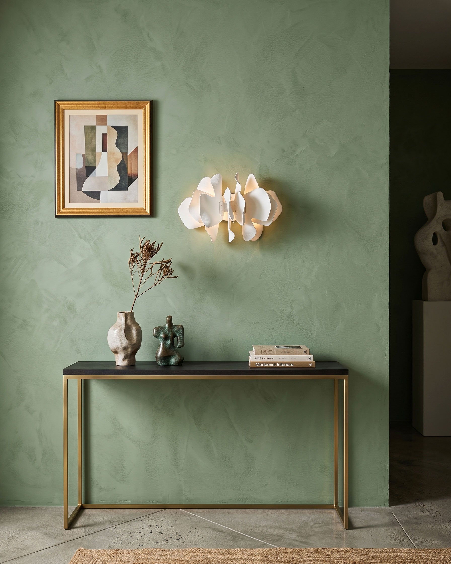Bria Sculpted Blossom Wall Sconce