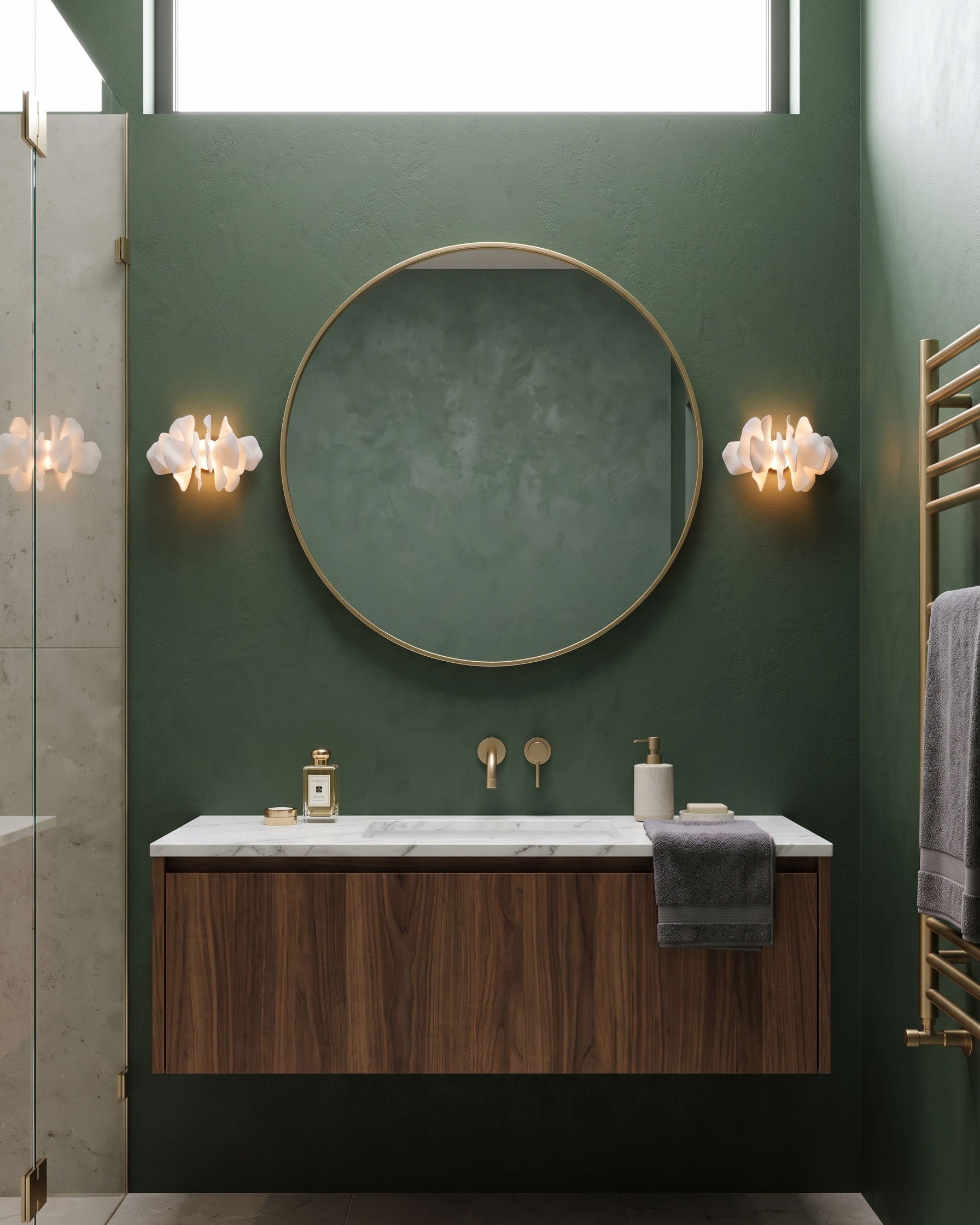 Bria Sculpted Blossom Wall Sconce