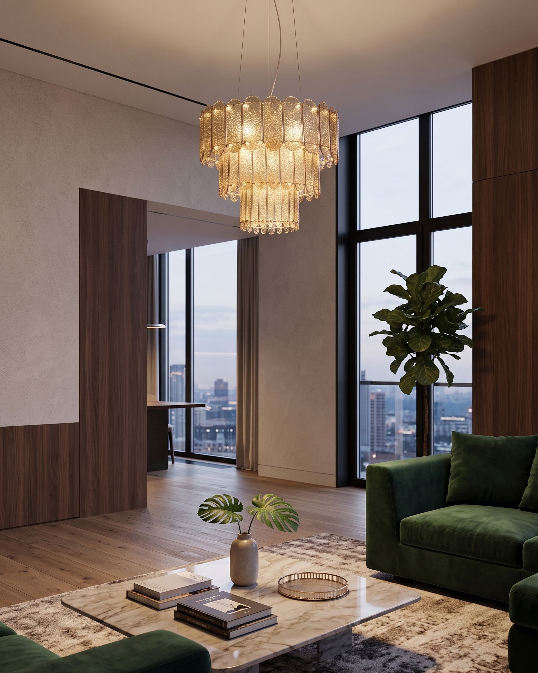 Bria Textured Chandelier