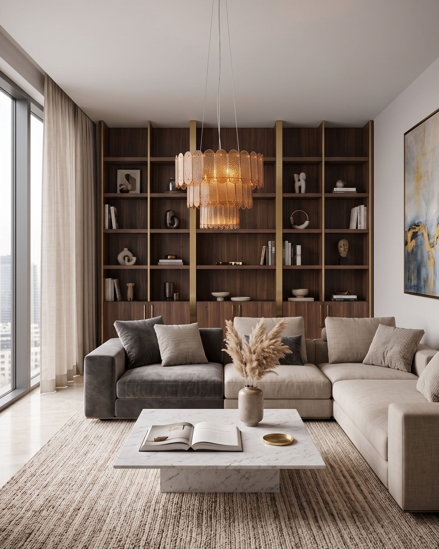 Bria Textured Chandelier