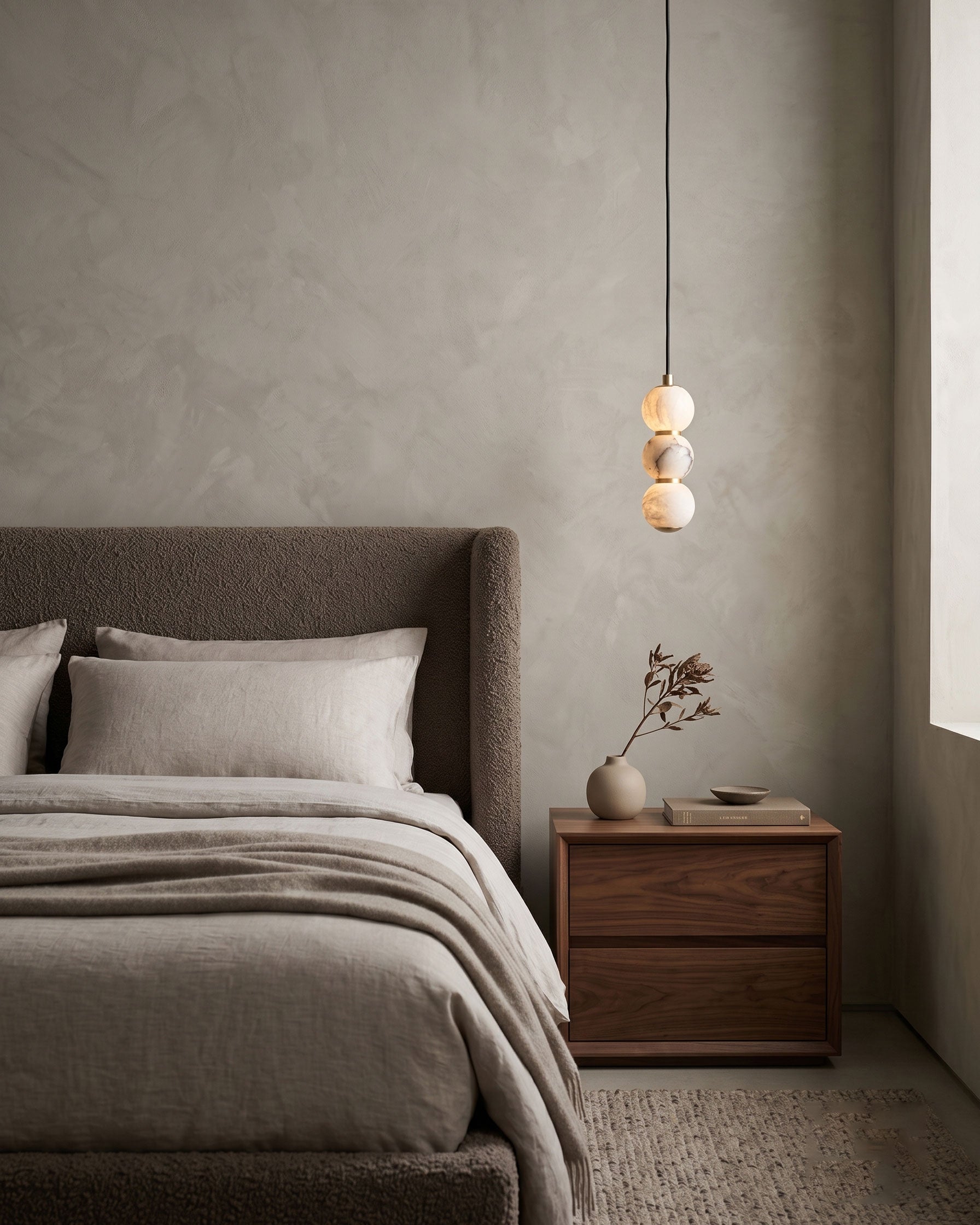 Bria Tiered Stone Pendant Light