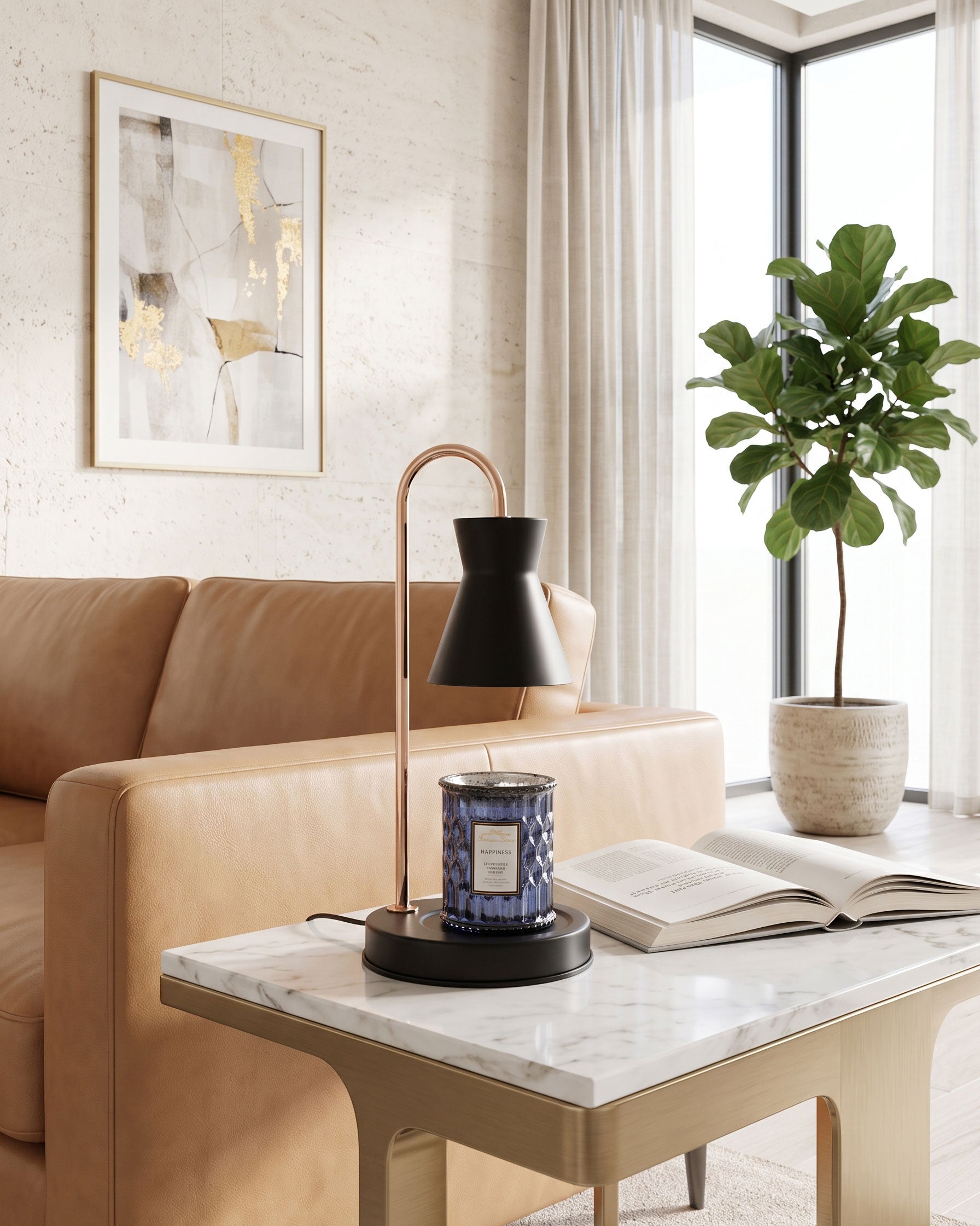 Briar Candle Table Lamp