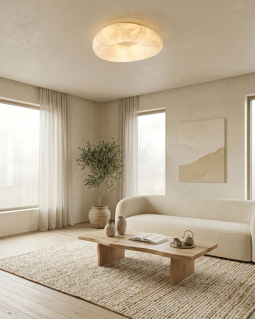 Brielle Silk Flush Mount Ceiling Light