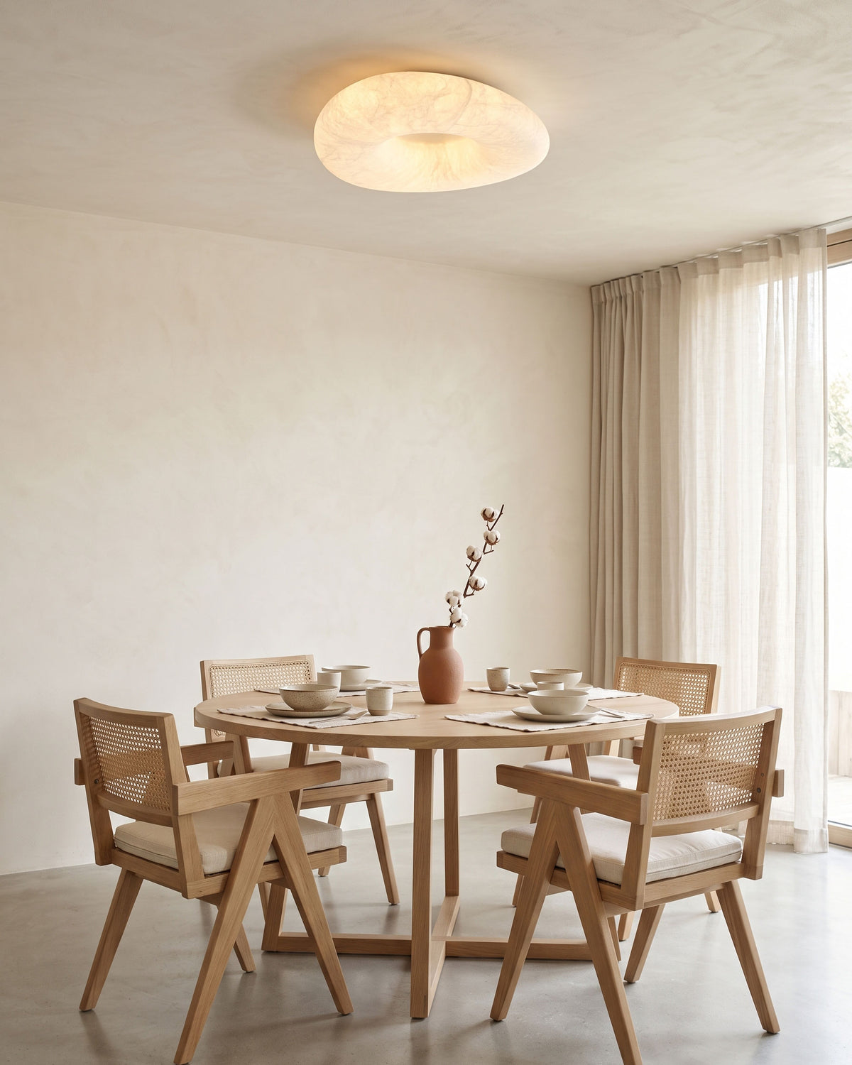 Brielle Silk Flush Mount Ceiling Light
