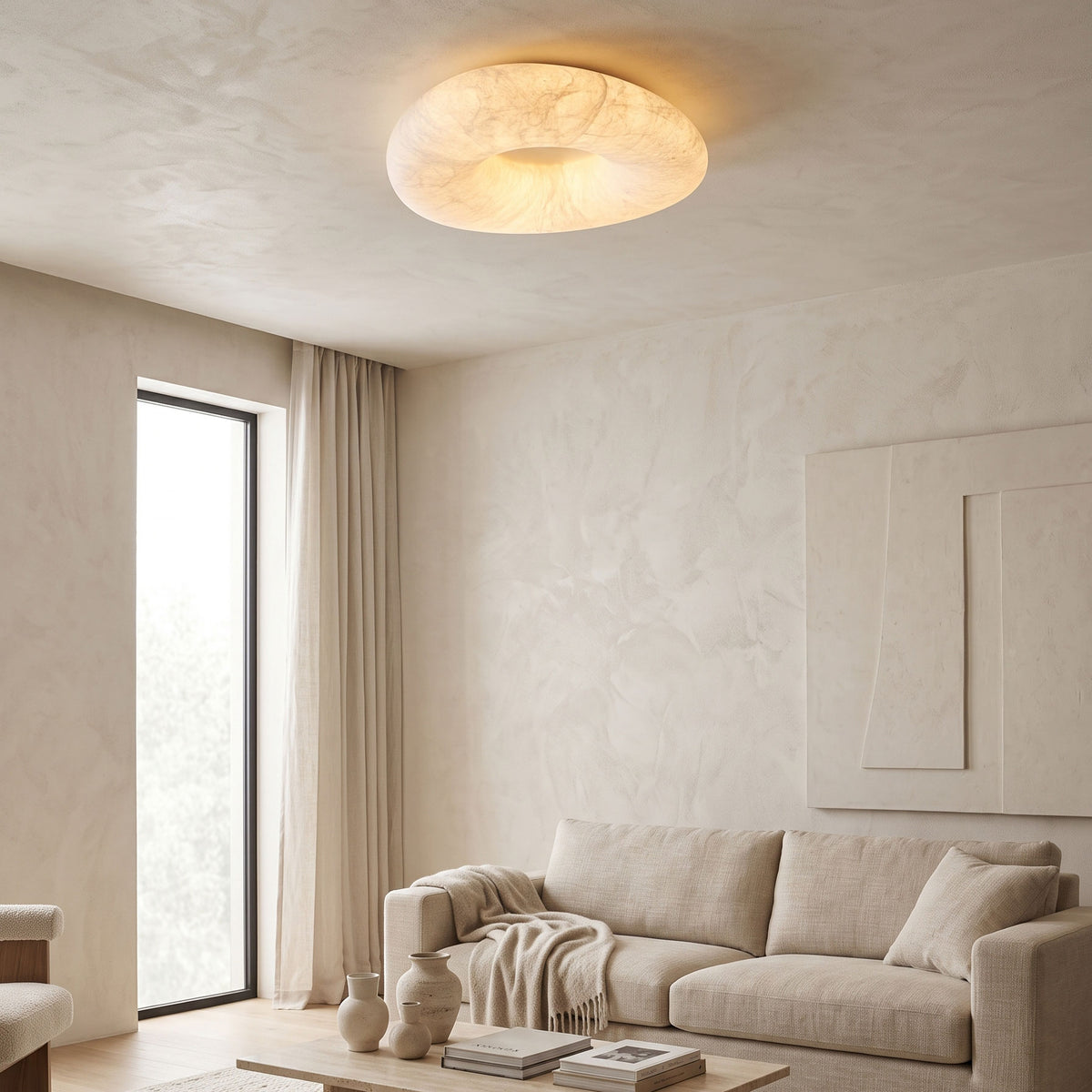 Brielle Silk Flush Mount Ceiling Light