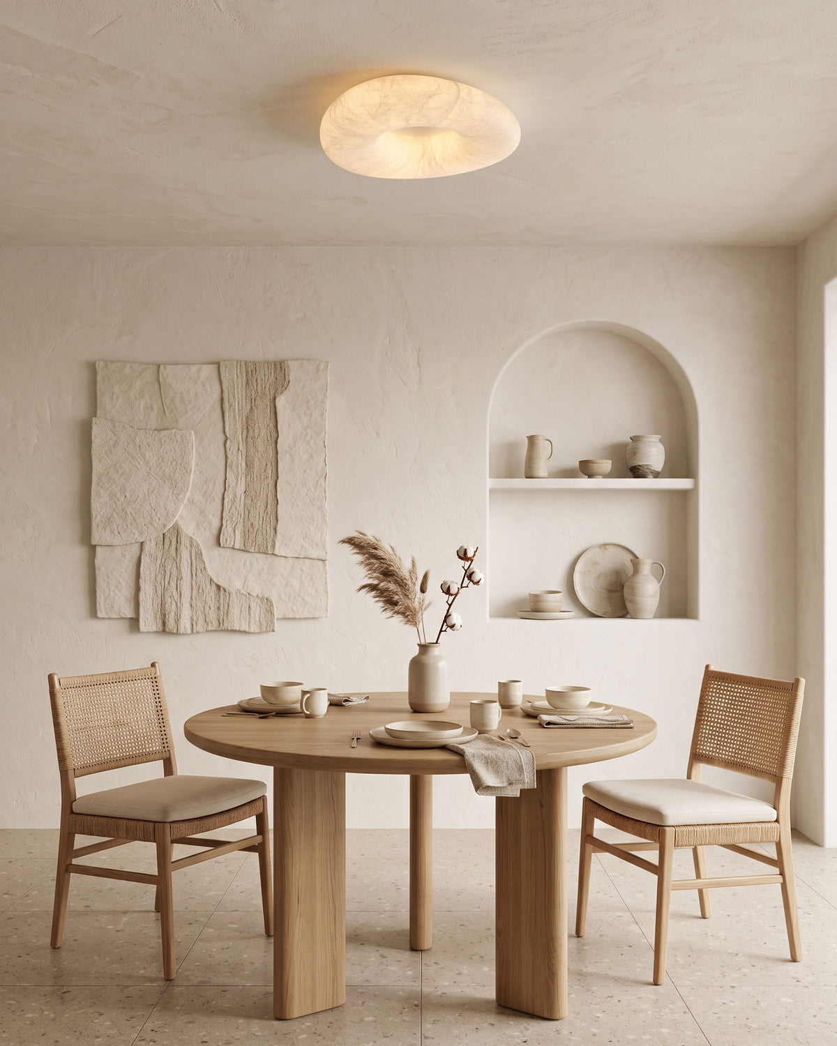 Brielle Silk Flush Mount Ceiling Light