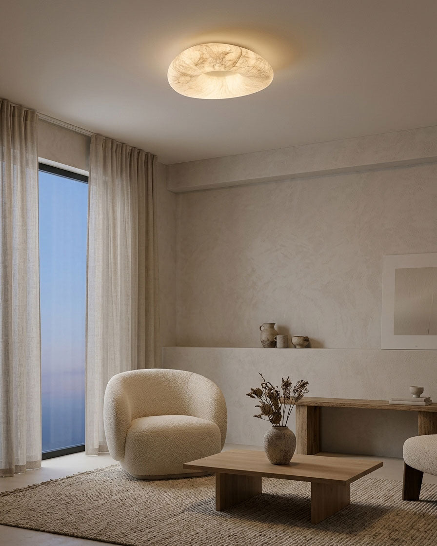 Brielle Silk Flush Mount Ceiling Light