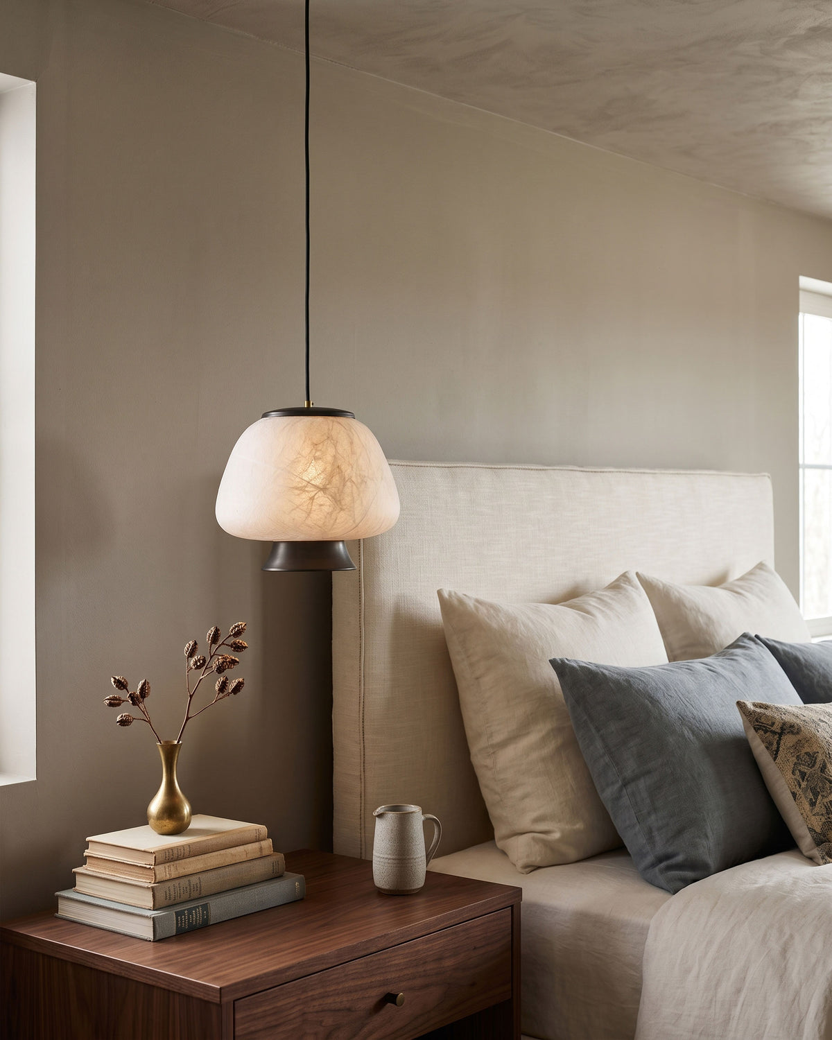 Brienna Natural Silk Pendant Light
