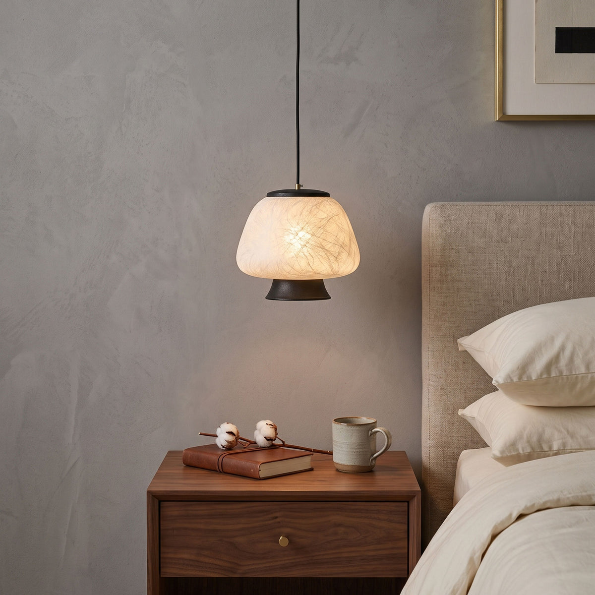 Brienna Natural Silk Pendant Light