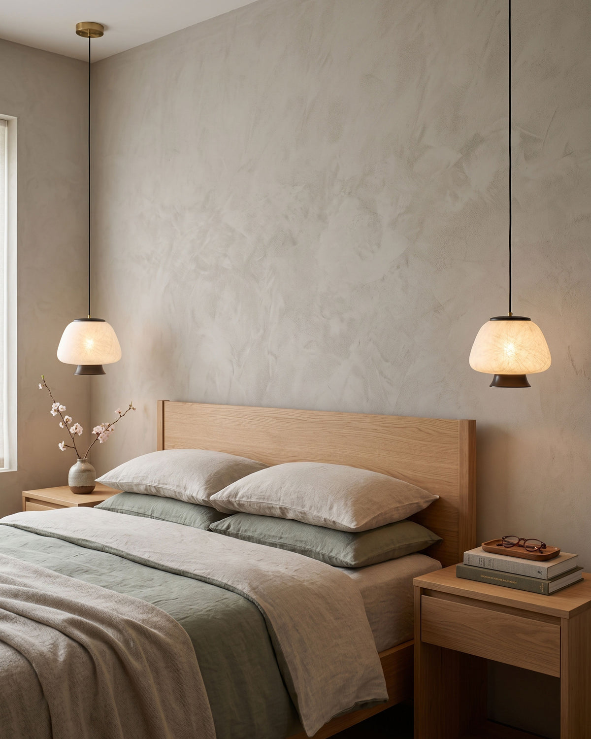 Brienna Natural Silk Pendant Light