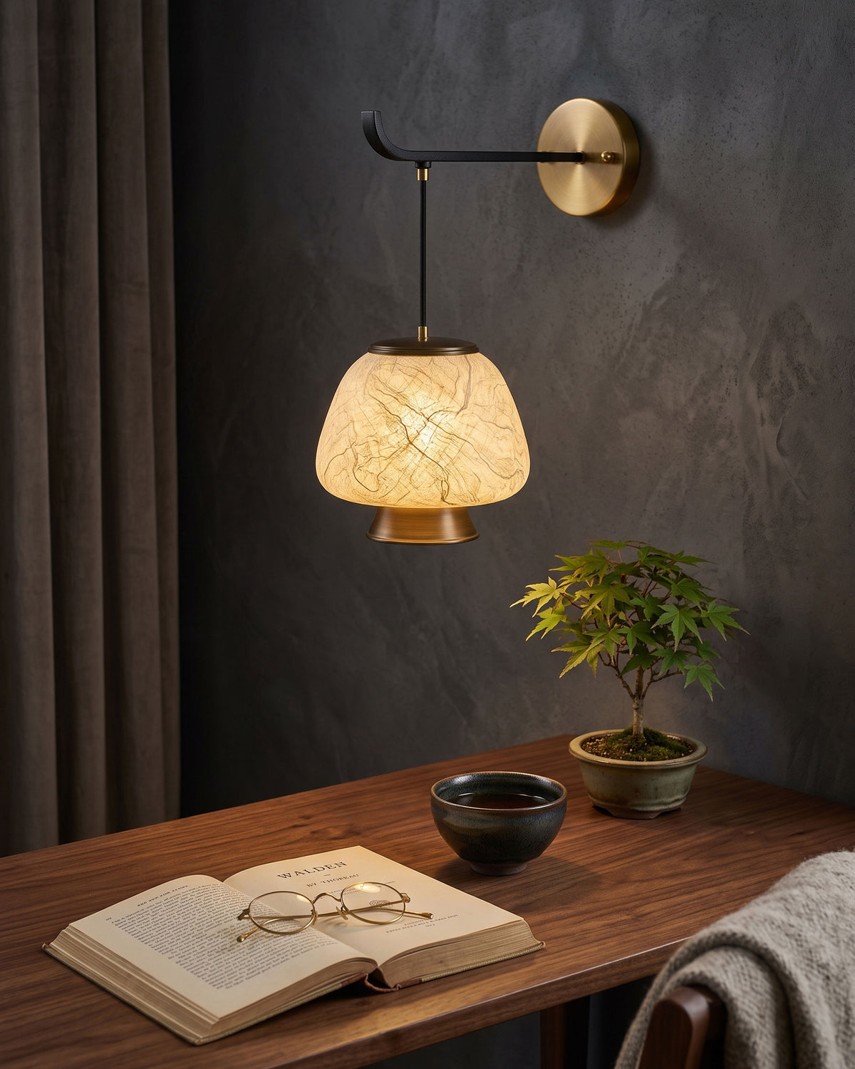 Brienna Natural Silk Wall Sconce