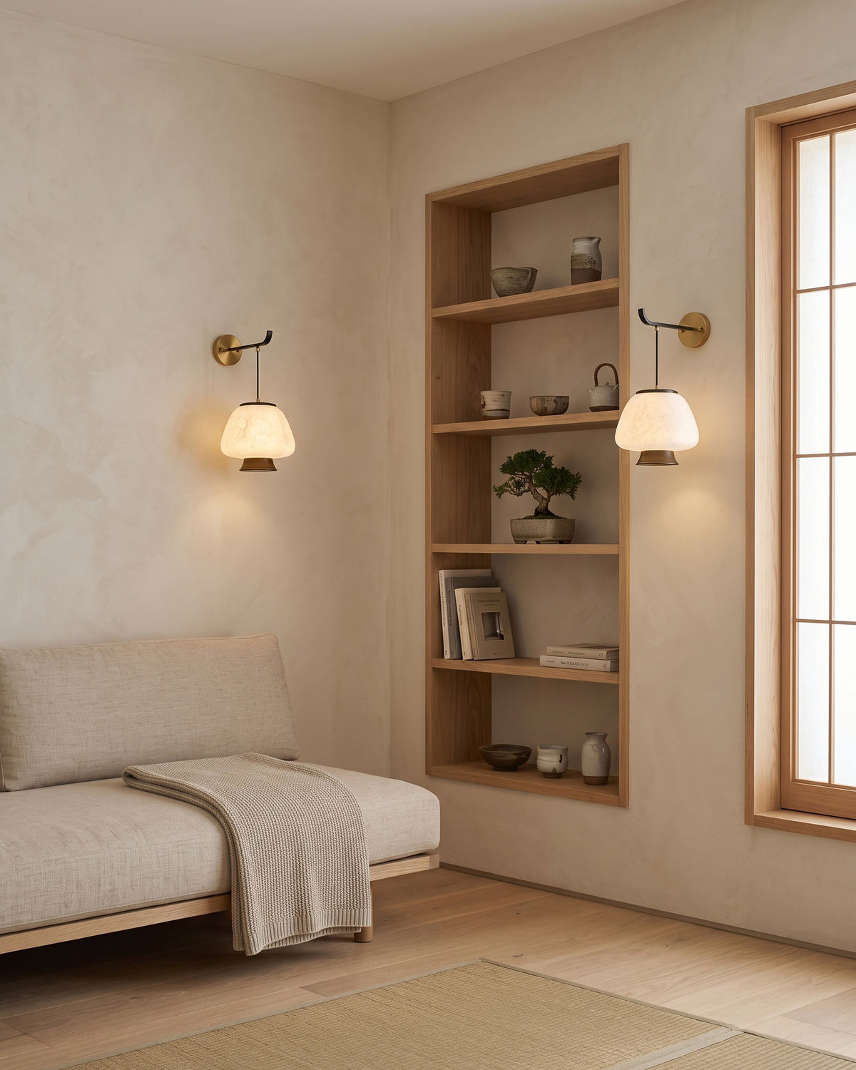Brienna Natural Silk Wall Sconce