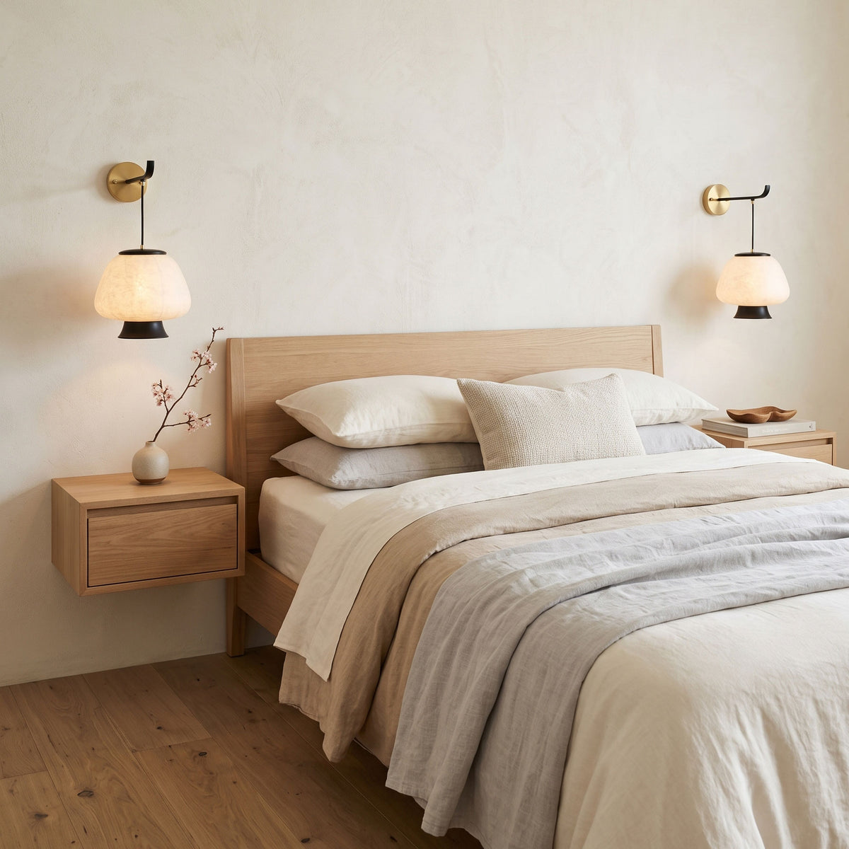 Brienna Natural Silk Wall Sconce