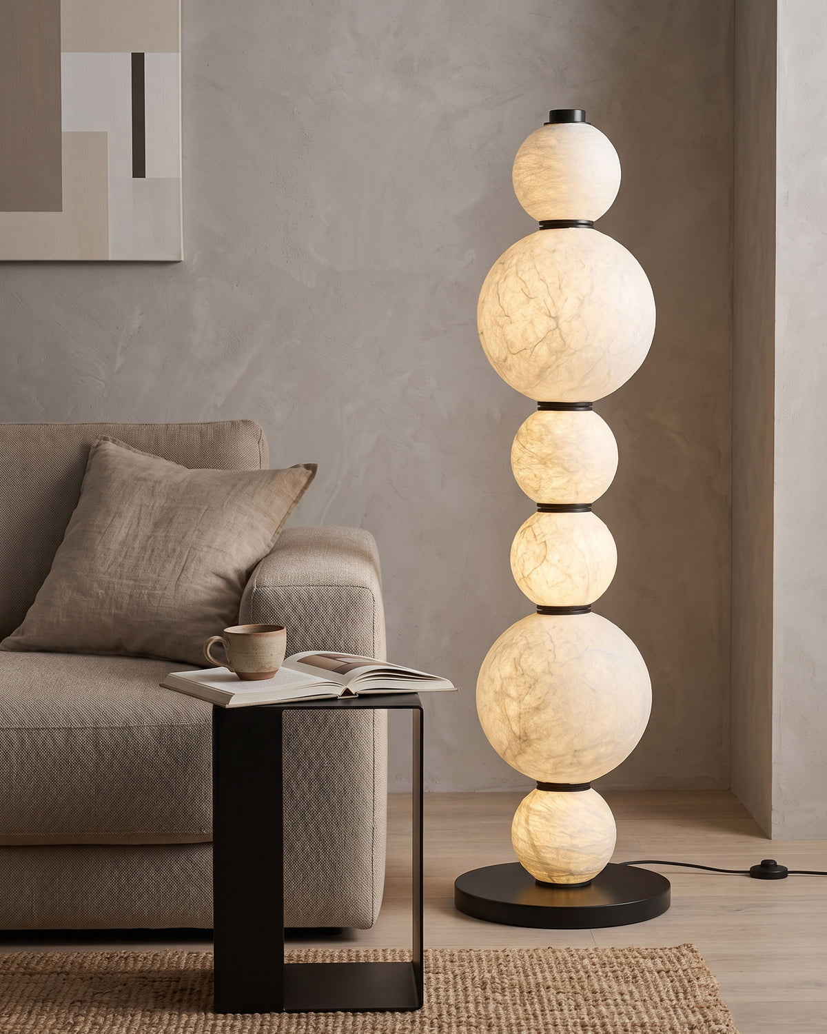 Brier Natural Silk Floor Lamp