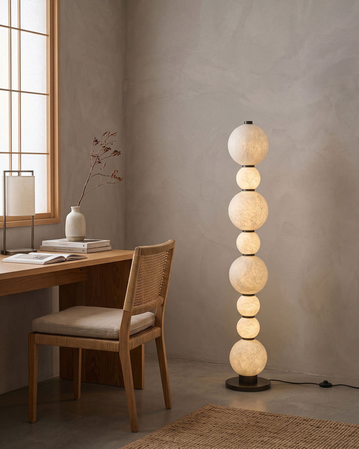 Brier Natural Silk Floor Lamp