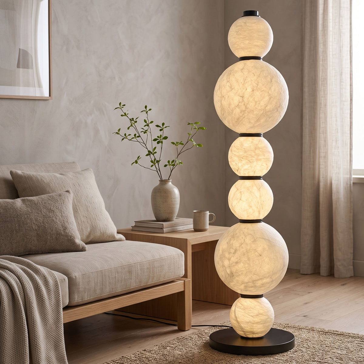 Brier Natural Silk Floor Lamp