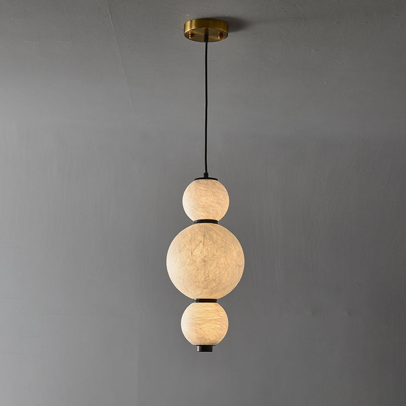 Brier Natural Silk Pendant Light