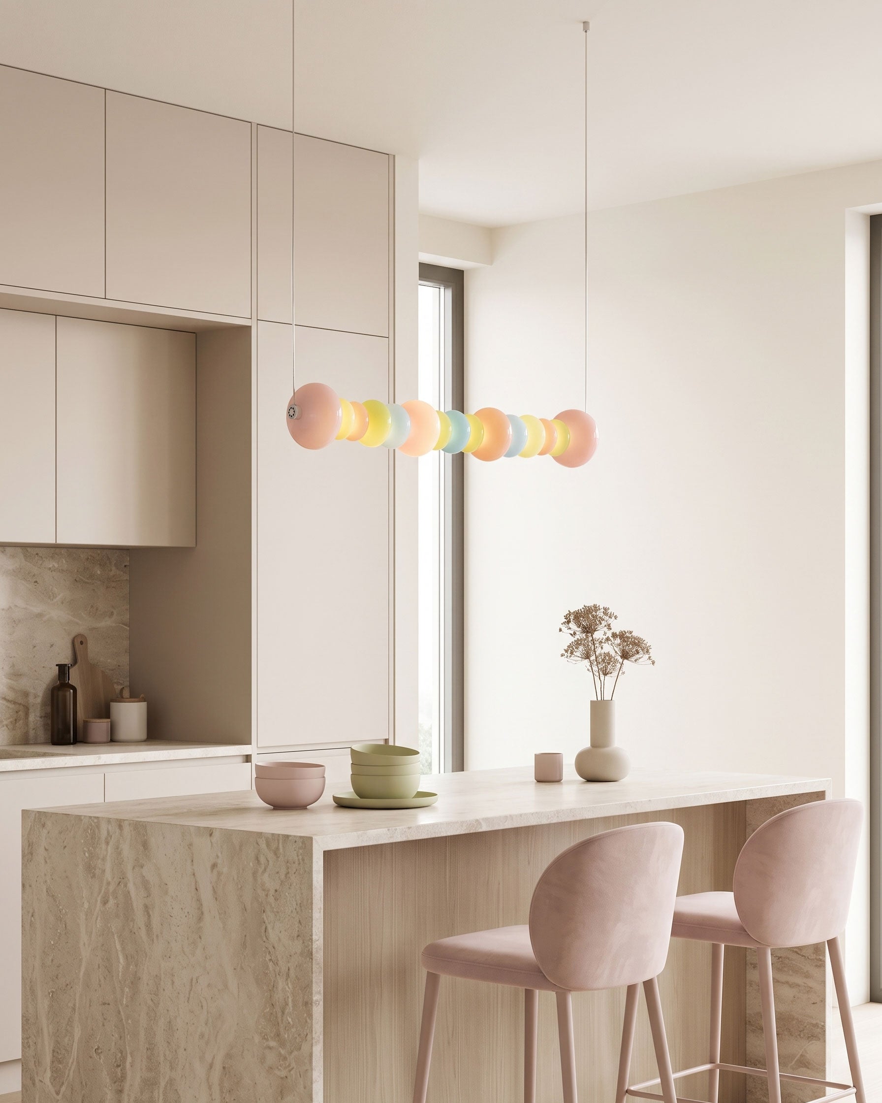 Briony Colorful Bead Pendant Light