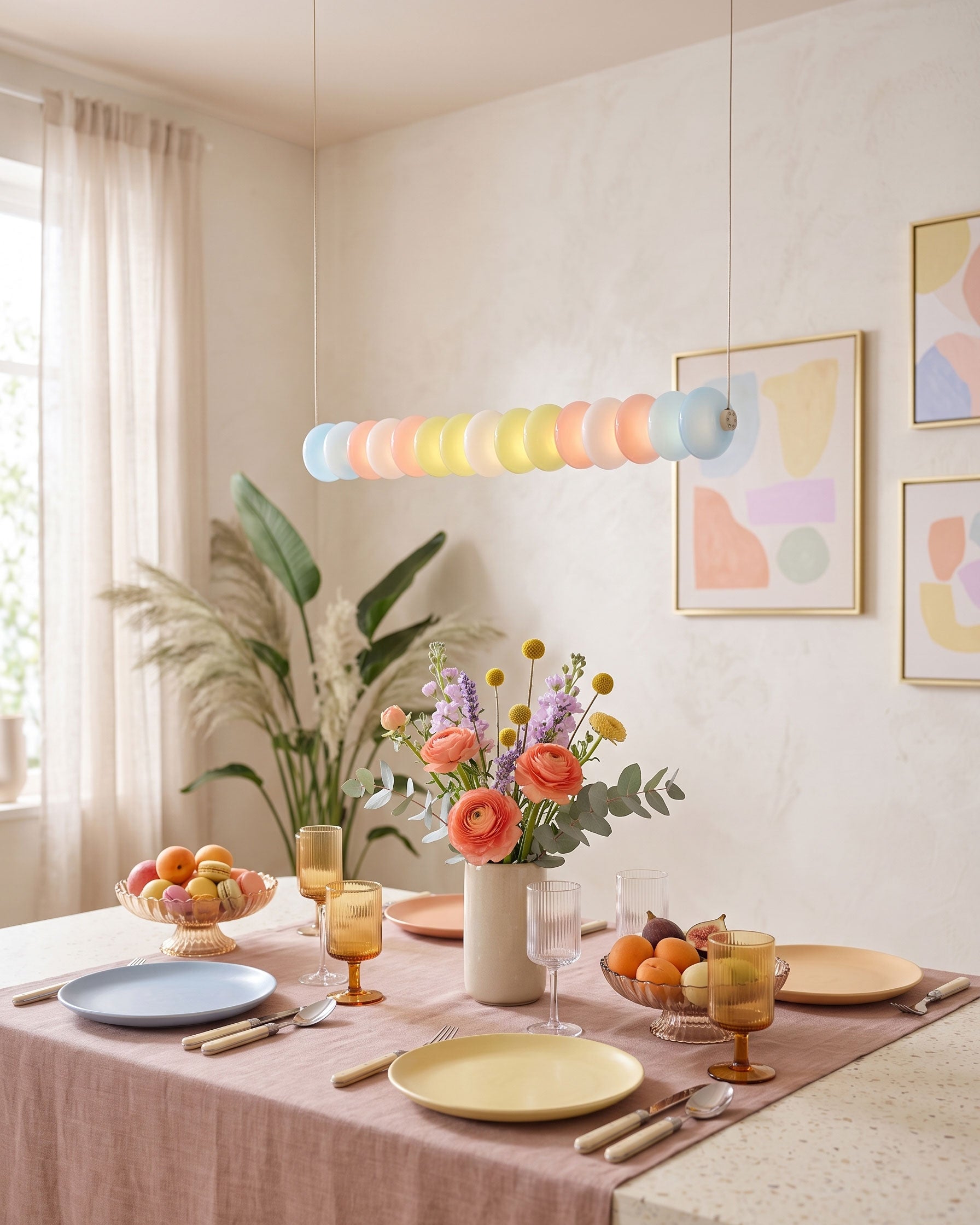 Briony Colorful Bead Pendant Light