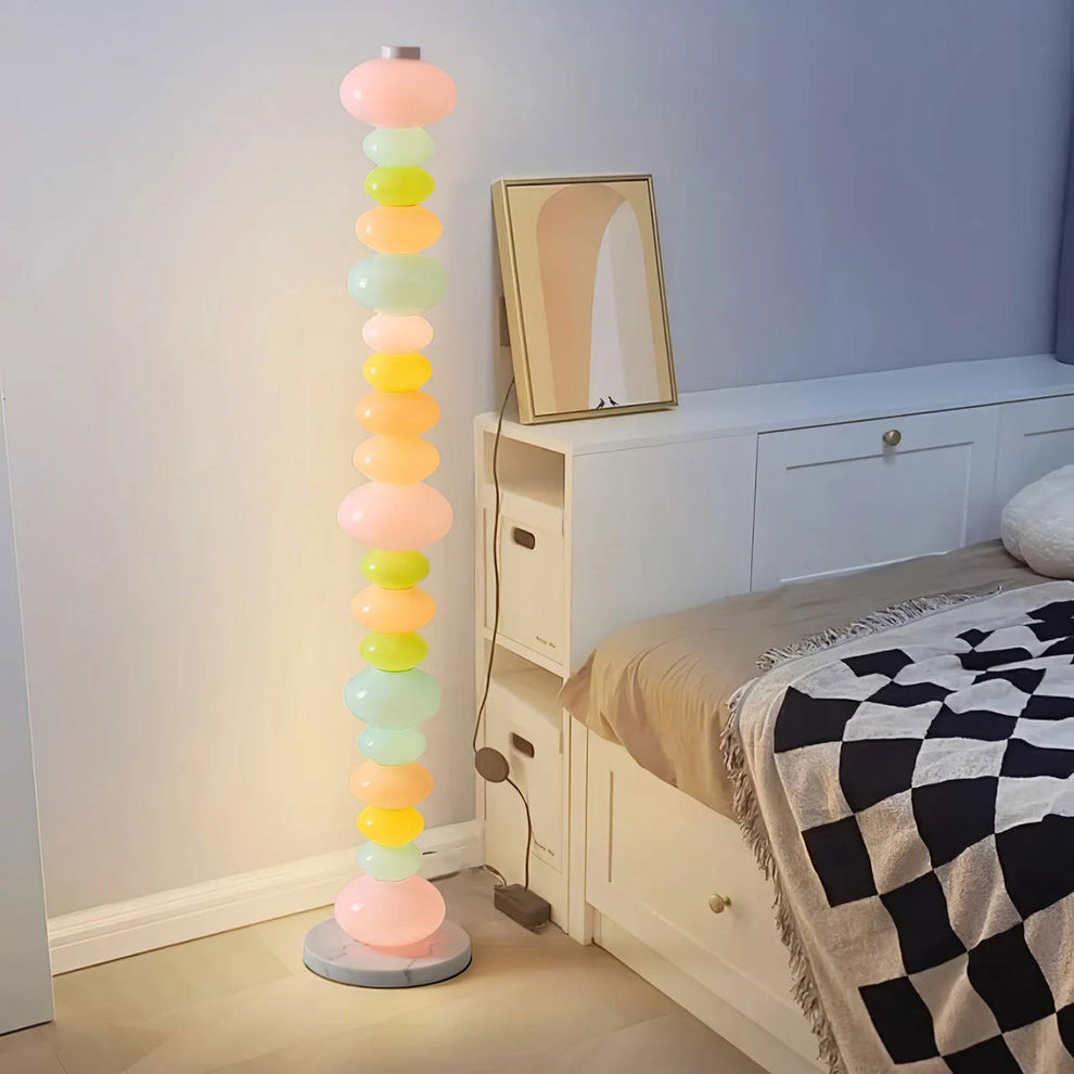 Briony Stacked Glass Floor Lamp
