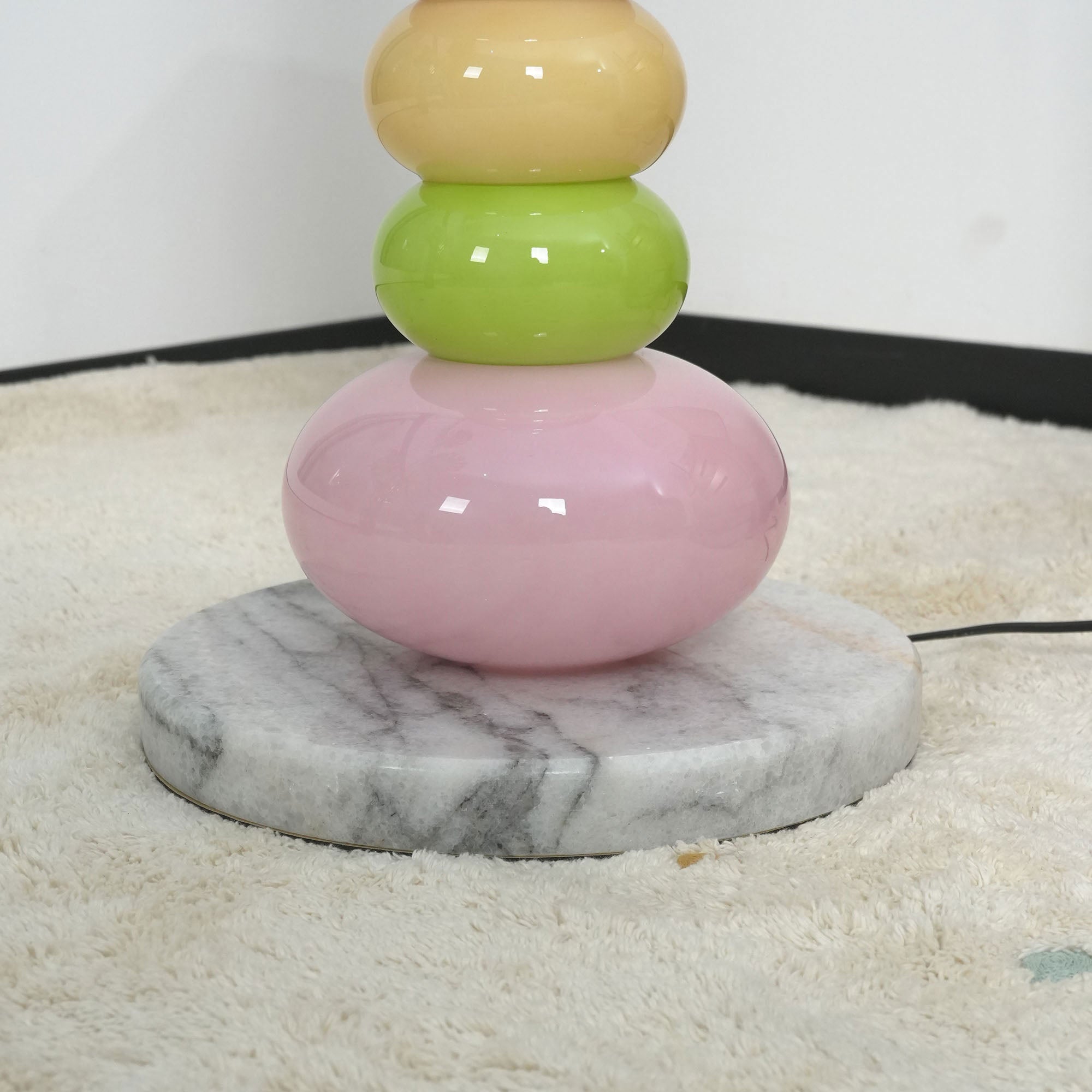 Briony Stacked Glass Floor Lamp