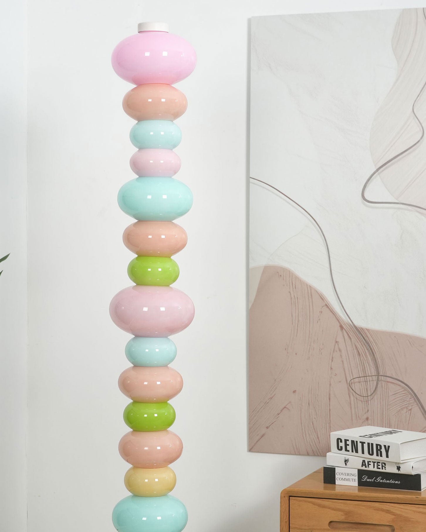 Briony Stacked Glass Floor Lamp