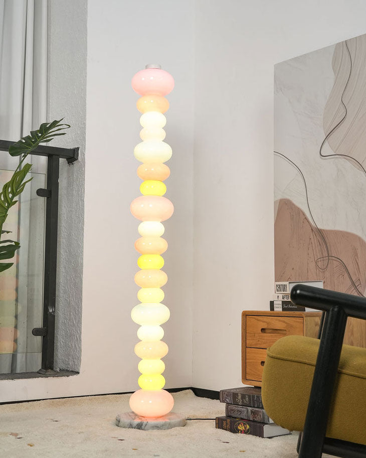 Briony Stacked Glass Floor Lamp