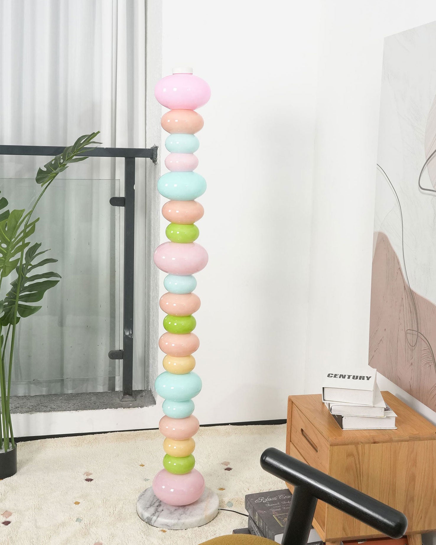 Briony Stacked Glass Floor Lamp