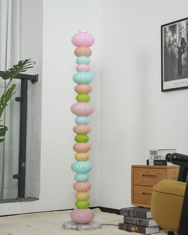 Briony Stacked Glass Floor Lamp