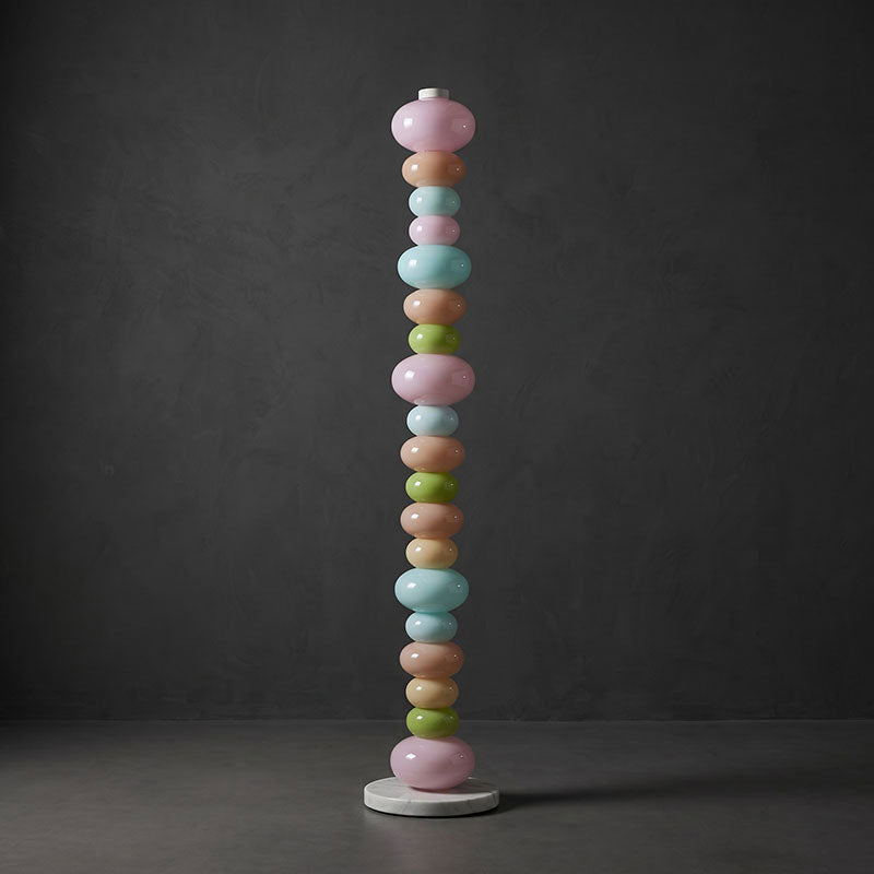 Briony Stacked Glass Floor Lamp