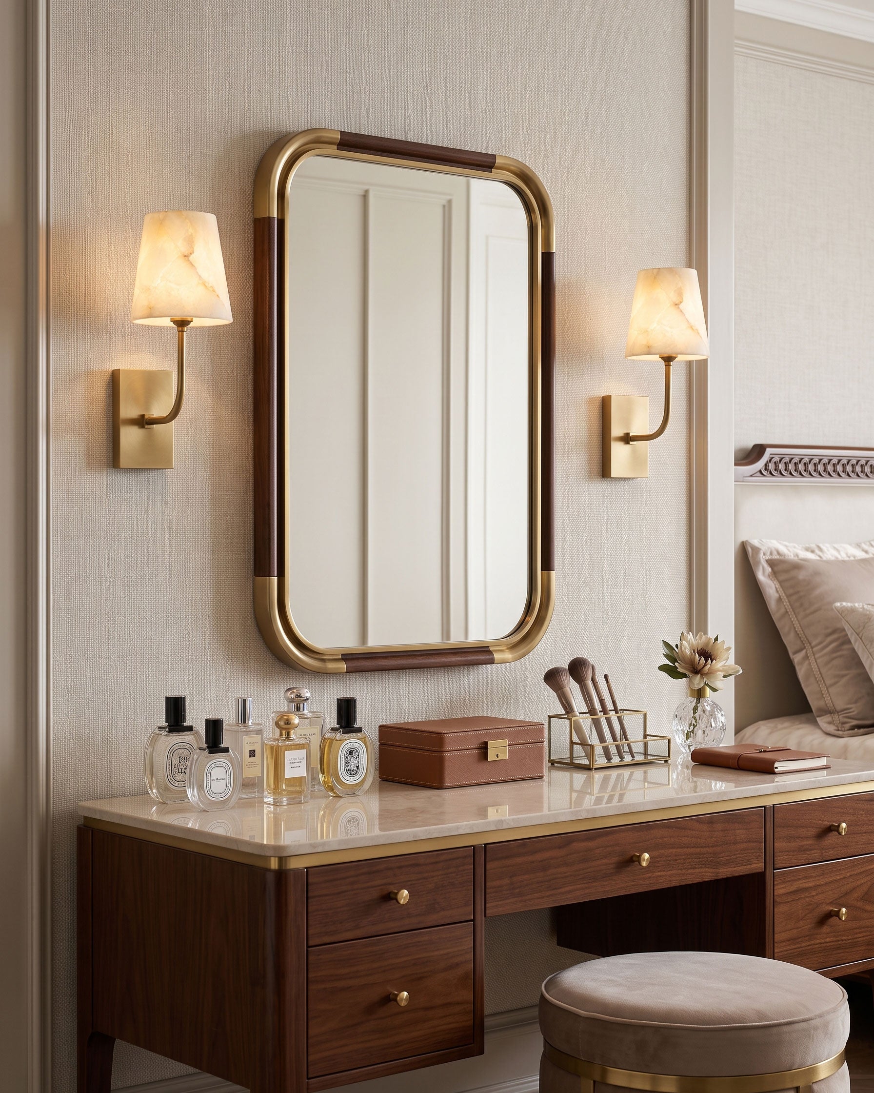Bronson Alabaster Wall Sconce