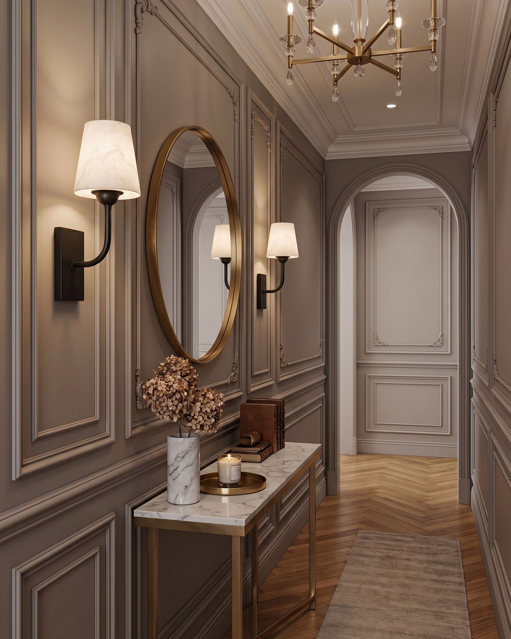 Bronson Alabaster Wall Sconce