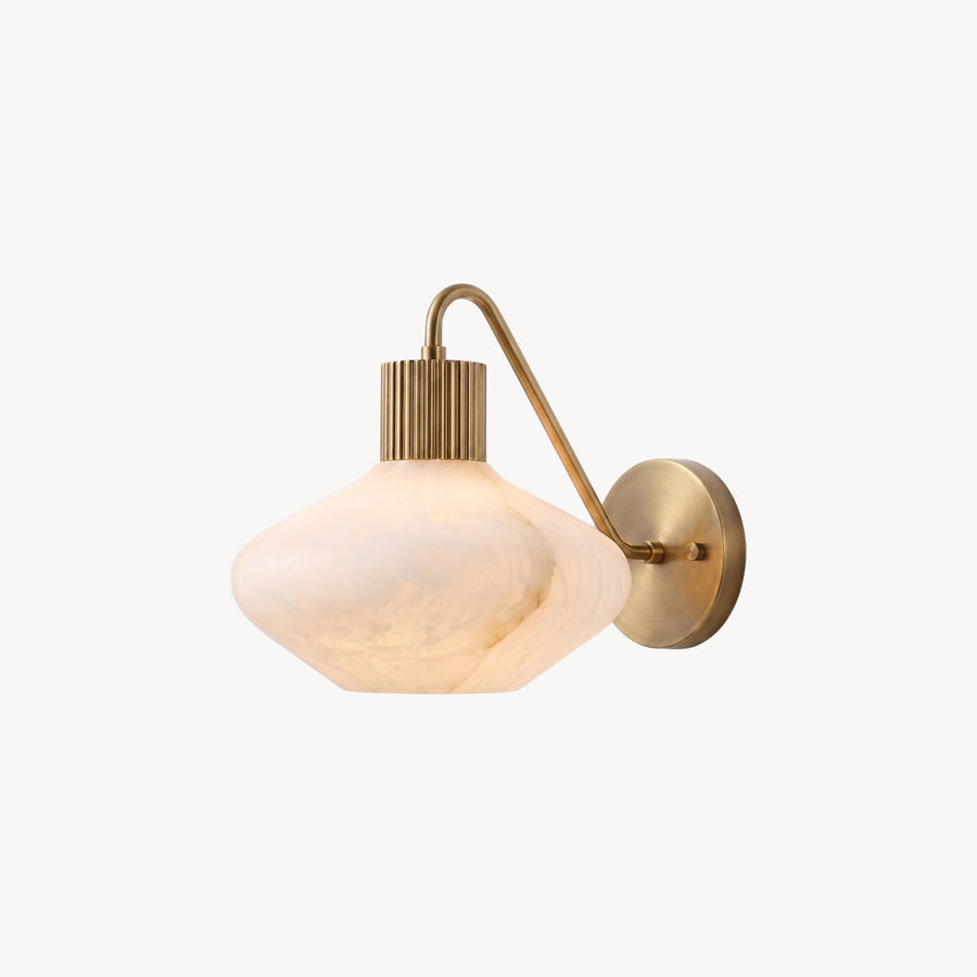 Callahan Reeded Alabaster Wall Sconce