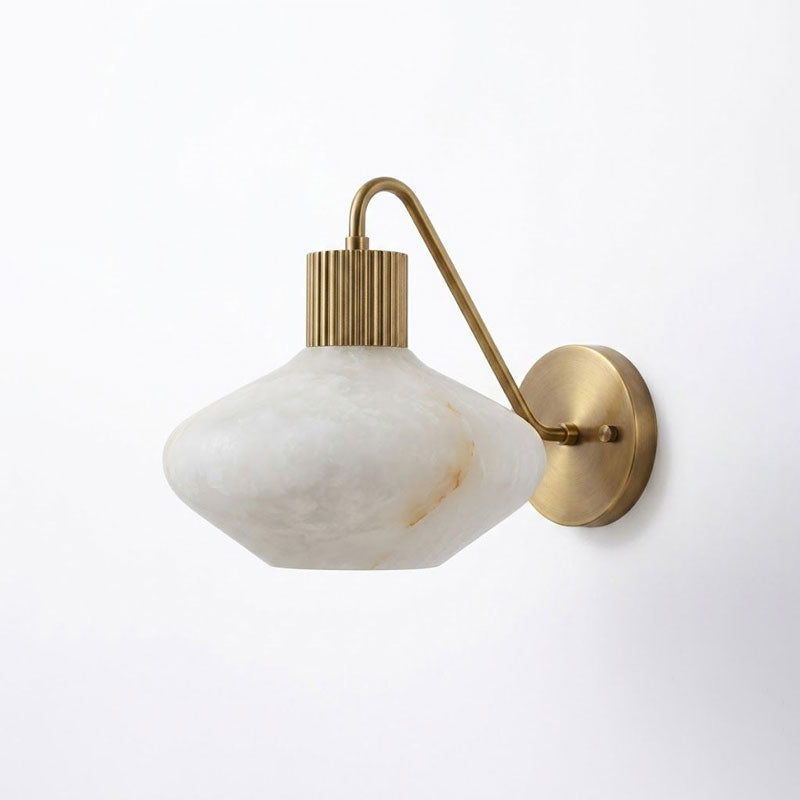 Callahan Reeded Alabaster Wall Sconce – detail 14