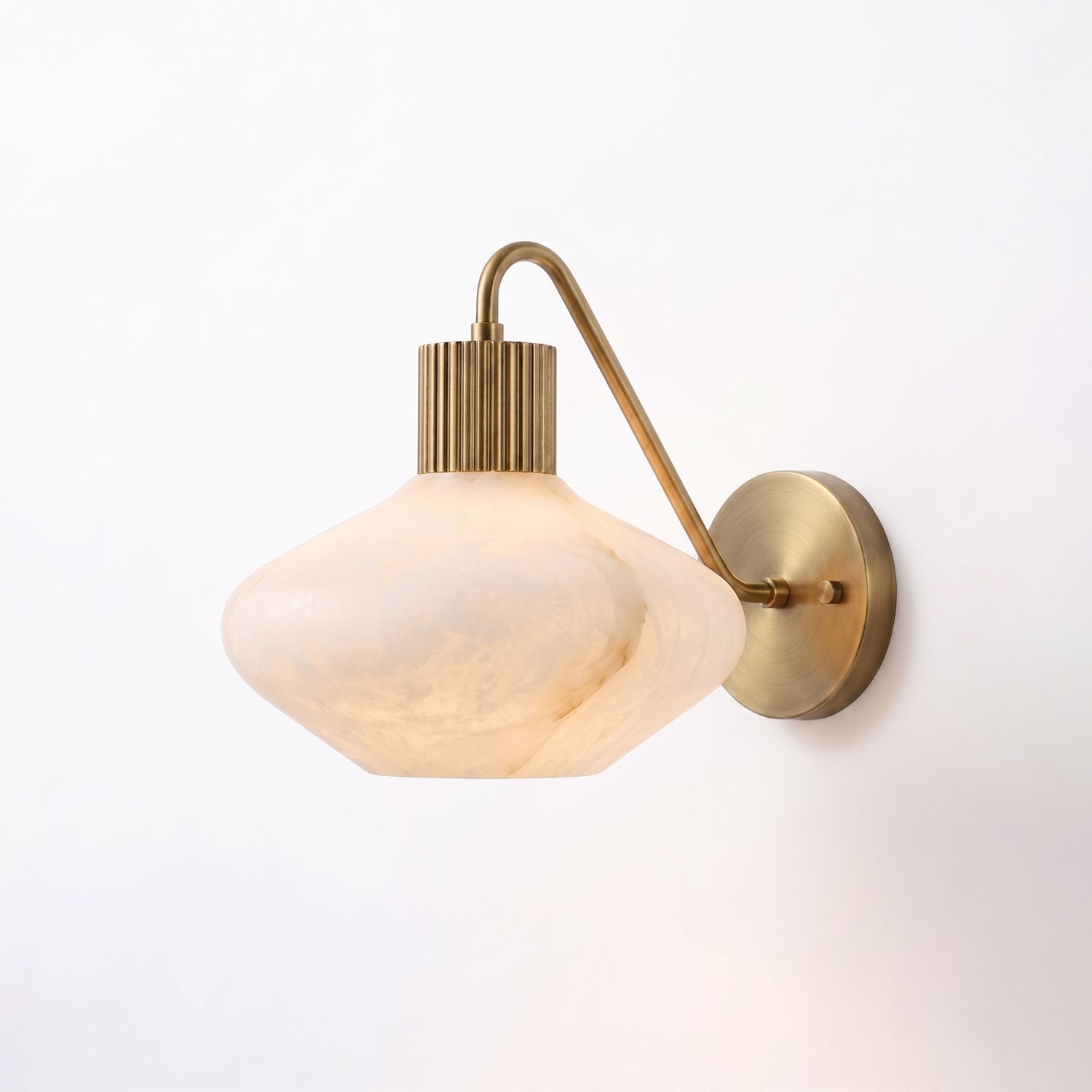 Callahan Reeded Alabaster Wall Sconce