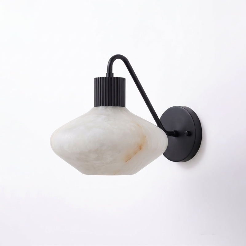 Callahan Reeded Alabaster Wall Sconce
