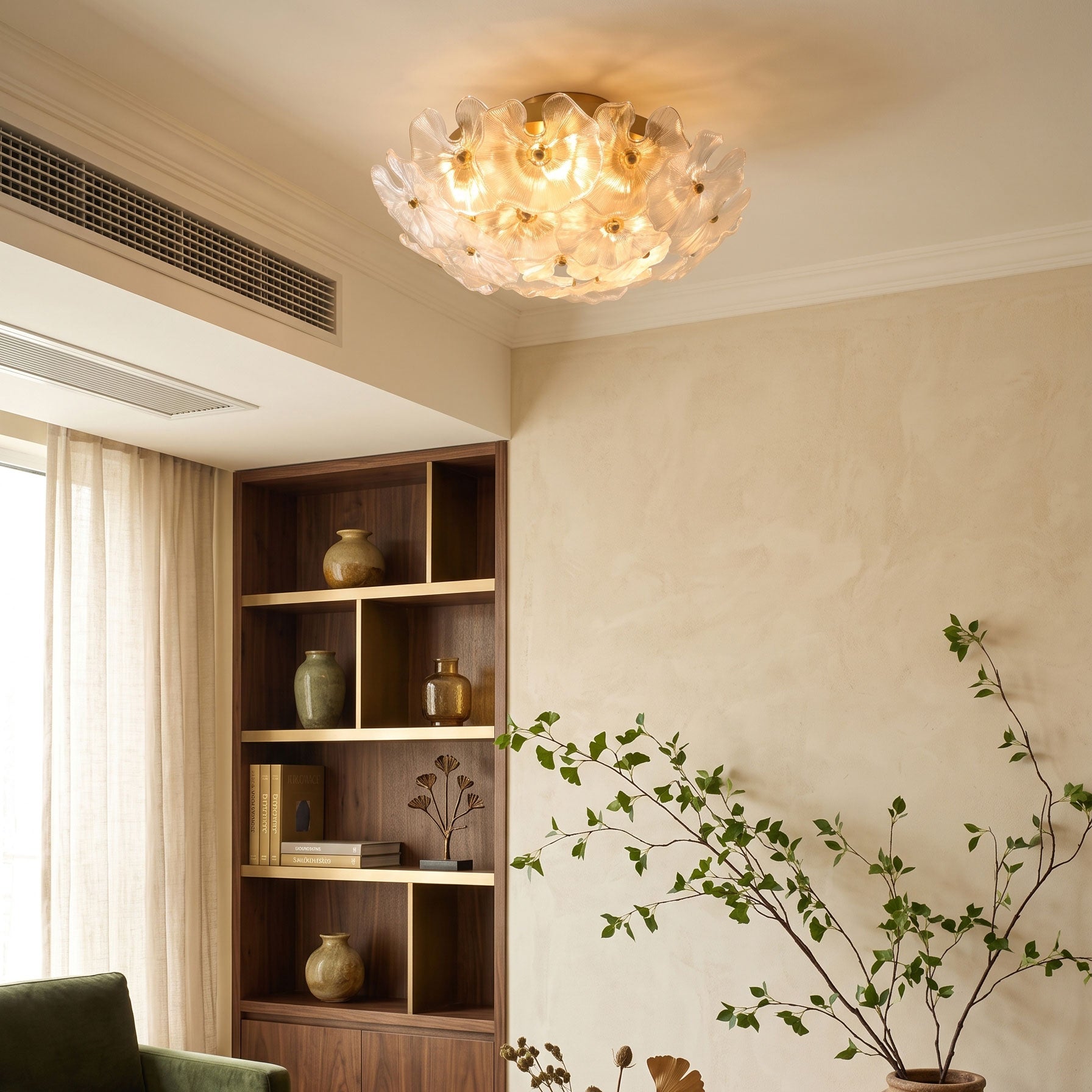 Callen Flower Semi-Flush Mount