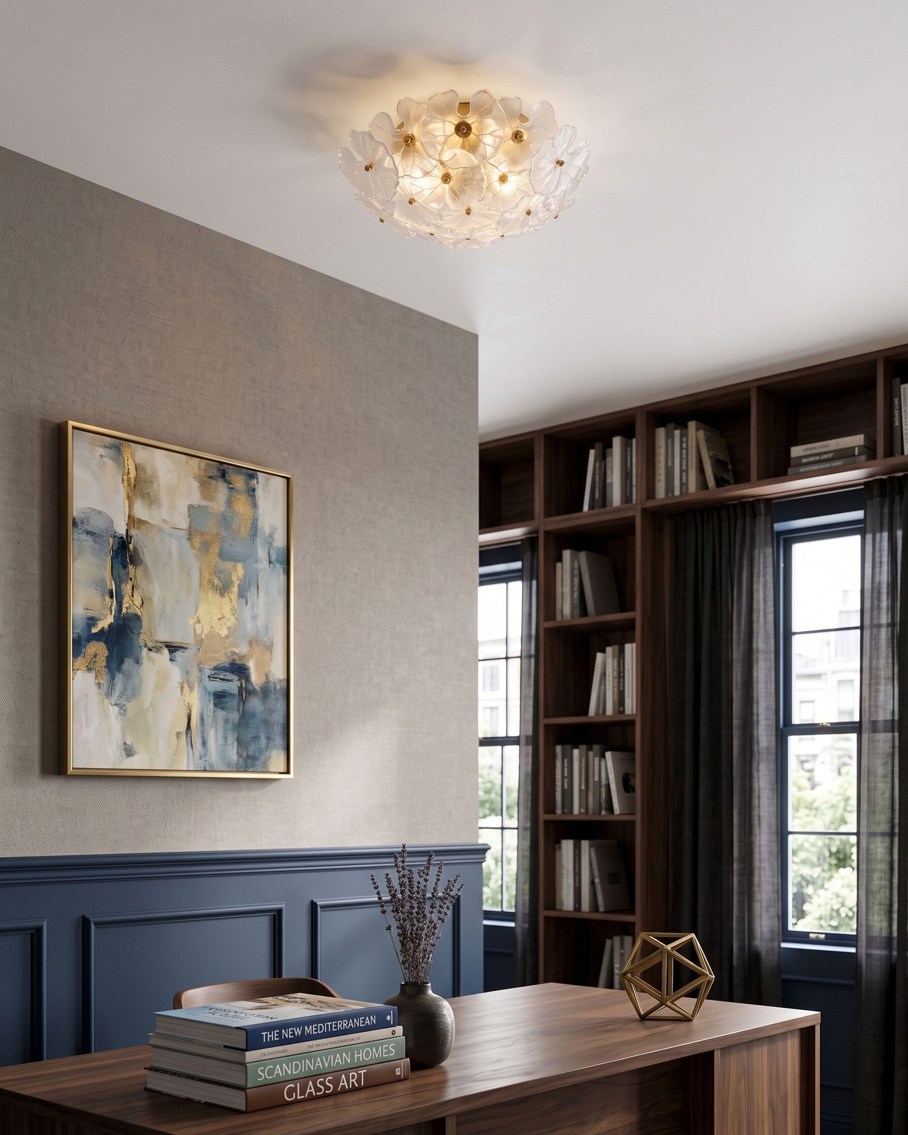 Callen Flower Semi-Flush Mount