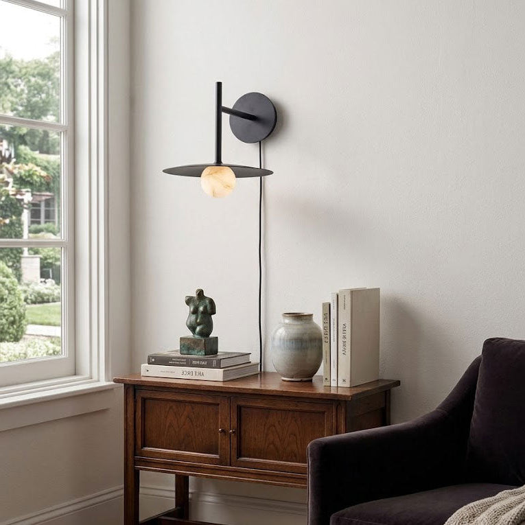 Callista Plug-In Wall Sconce – detail 2