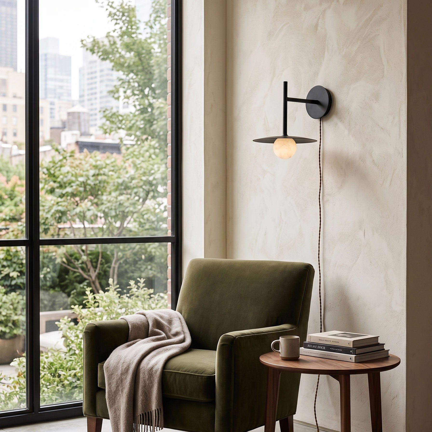 Callista Plug-In Wall Sconce