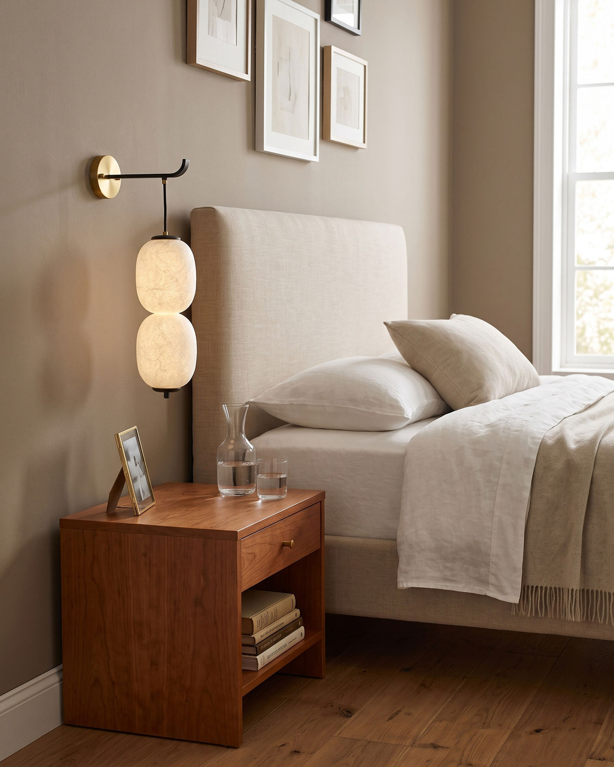Calum Mulberry Silk Wall Sconce – detail 6