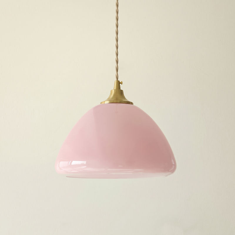 Carys Pink Glass Pendant Light – detail 15