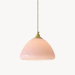 Carys Suspension en Verre Rose