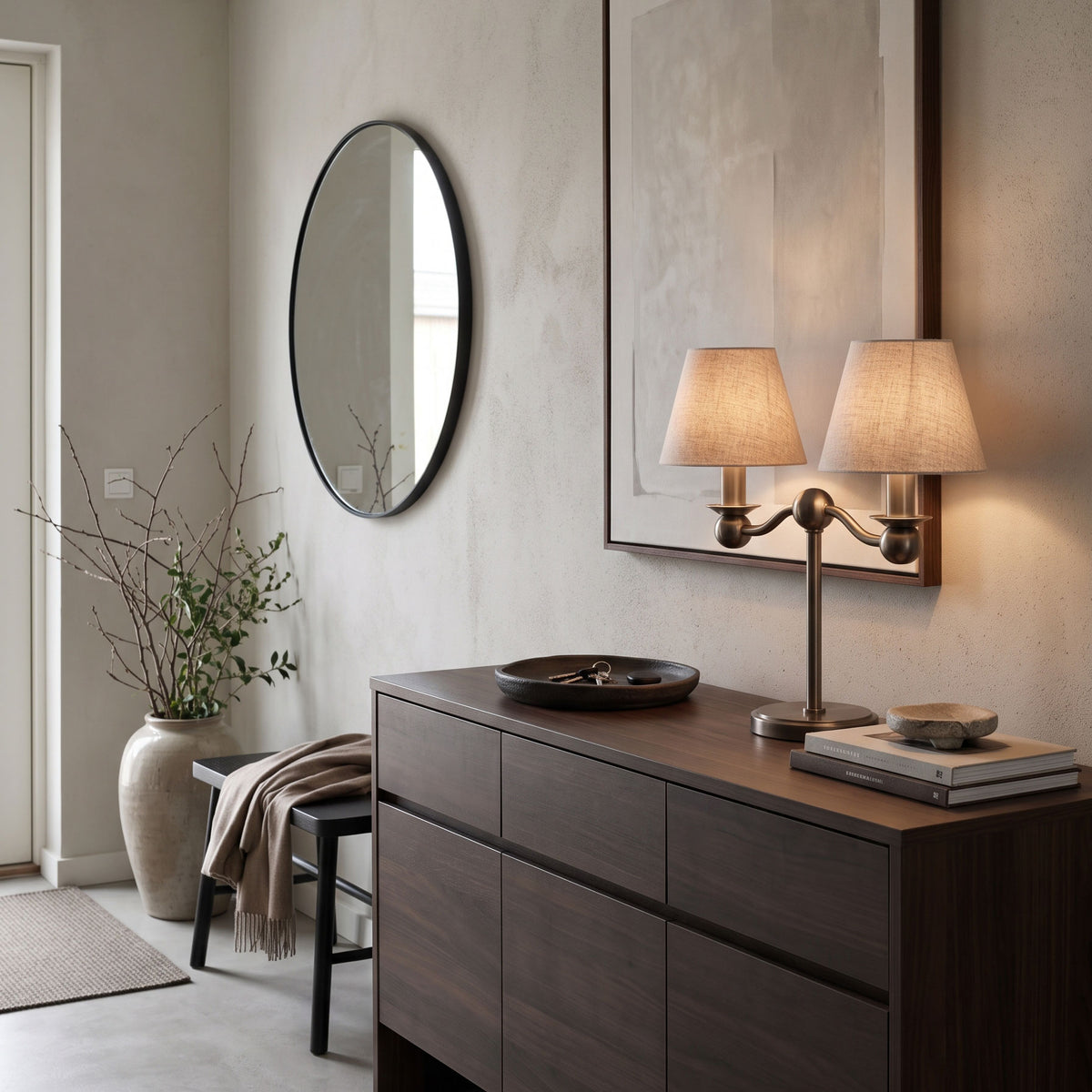 Casper Linen Fabric Table Lamp